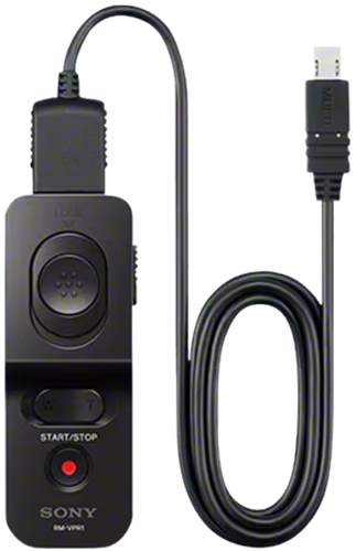 Advanced wired remote commander with zoom and shutter lock functions for both still image and movie, Broad compatibility that can be used with Sony ILC/Camcorder/DSC