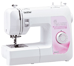 The new GS2510 is a huge step forward for entry level sewing machines. The GS2510 does not need to be oiled, which makes it a clean and easy to maintain sewing machine and the top loading quick set bobbin is much easier to thread than the traditional front loading sewing machines. New LED lighting provides much brighter light to work in, with a much lower power consumption. All this combined with a good range of stitches, 25 in total, including a 4-step buttonhole, makes the GS2510 the ideal sewing machine for basic around home sewing. </br></br>Key Benefits:</br>â€¢ 4-step buttonhole â€¢ Needle threader â€¢ 25 stitches â€¢ Top loading bobbin â€¢ Variable stitch length â€¢ Free arm sewing â€¢ Metal chasis â€¢ Throat size: 16cm