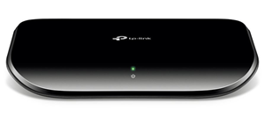 5-port Gigabit Switch, 5 10/100/1000M RJ45 ports, plastic case</br></br>