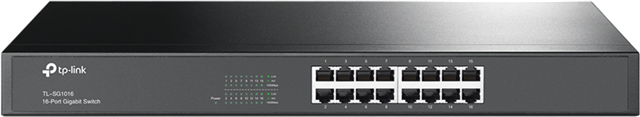 16-port Gigabit Switch, 16 10/100/1000M RJ45 ports, 1U 19-inch rack-mountable steel case</br></br>Includes rack mount brackets</br></br>
