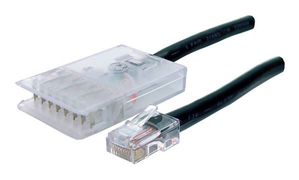 DYNAMIX 3m 4x Pair 110/RJ45 Cat5e Patch Lead: Default Black, A spec *** CABLES MADE TO ORDER 7-10 WORKING DAY LEAD TIME