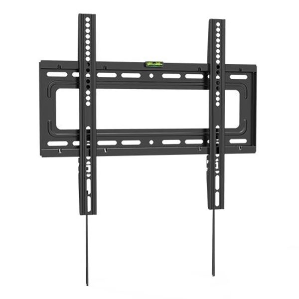 BRATECK 32"-55" Fixed TV Wall Mount Max load: 50Kgs. VESA Support: 200x200,300x300,400x200,400x400 Built-in Bubble level. Curved Display Compatible. Colour: Black.