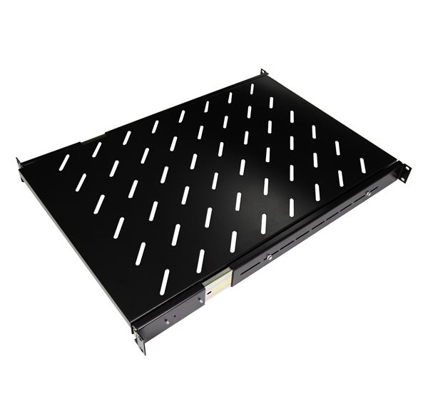 DYNAMIX Sliding Shelf 650mm Deep to fit 900mm Deep Cabinets. Max load: 20kg. Black Colour