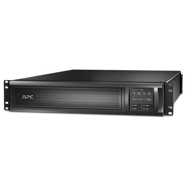 APC Smart-UPS 3000VA (2700W) 2U Rack/Tower. 200V-240V Input/Output. 8x IEC C13 Outlets. Internal Battery Backup. LCD Interface. USB Connectivity. Audible Alarm. Rack Mount Kit Included