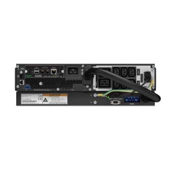 APC Smart-UPS 2200VA (1980W) 3U Lithium Ion Rack Mount with Network Card 230V Input/Output. 6x IEC C13 Outlets. With Battery Backup. LED Status Indicators. USB Connectivity Rach Mount Kit Included