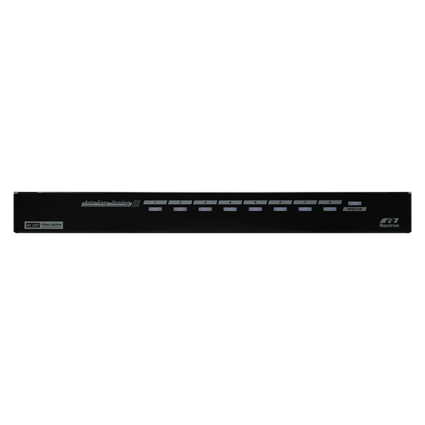 REXTRON 1-In-8-out HDMI 2.0 Splitter. Supports Ultra-HD Resolution up to 4K@60Hz Max Res: (4096x2160). LED Indicators, Supports EDID, Automatic Power Save, Easy Install.