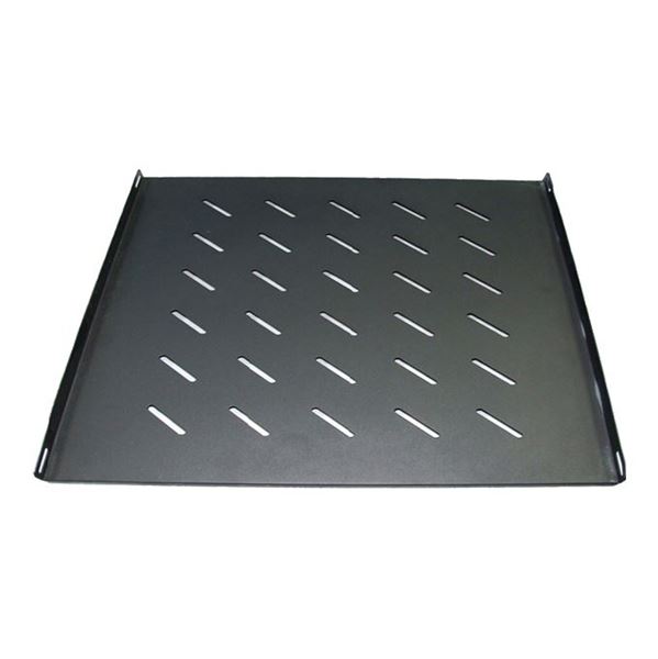 DYNAMIX Fixed Shelf for 450-550mm Wall Mount Cabinet, 275mm Depth, 485mm Wide, Black Colour. Inner S Mounting Rail 125mm~245mm. (Max weight 60kg) Compatible with D, M & L Series  Cabinets.