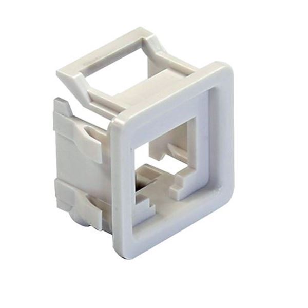 DYNAMIX RJ45 Keystone to PDL600 Series Compatible Modular Clip. 10 pack. Colour White