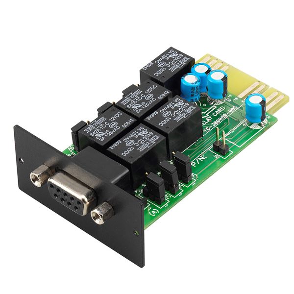 APC Easy UPS Dry Contact Card/Relay I/O Card for remotely management. Applicable in IBM servers, PCs, and Workstations Equipment. Automatic control industry equipment and communications applications.