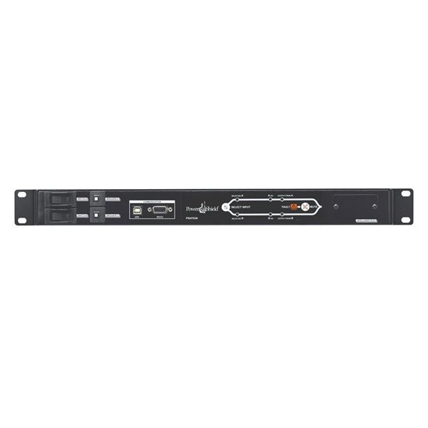 POWERSHIELD Automatic Transfer Switch. Dual 16A IEC Input, 8 x 10A IEC,1 x 16A Output,19” 1RU Rack Mountable, 9ms Typical Transfer Time. Includes USB, RS2332,  AS400 Ports, Optional SNMP (PSSNMP)