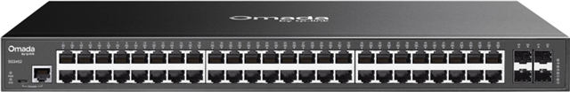 JetStream 48-port Pure-Gigabit L2 Managed Switch, Omada SDN Cloud Management, 48 10/100/1000Mbps RJ45 ports including 4 Gigabit SFP slots, Static Routing, Port/Tag/Voice/Protocol-Based VLAN, Q-in-Q(Double VLAN), GVRP, STP/RSTP/MSTP, IGMP V1/V2/V3 Snooping, COS, DSCP, Rate Limiting, 802.1x, IEEE 802.3ad, L2/3/4 ACL, IP Clustering, Port Mirroring, IP Source Guard, SSL, SSH, CLI, SNMP, RMON, 1U 19-inch rack-mountable steel case</br>