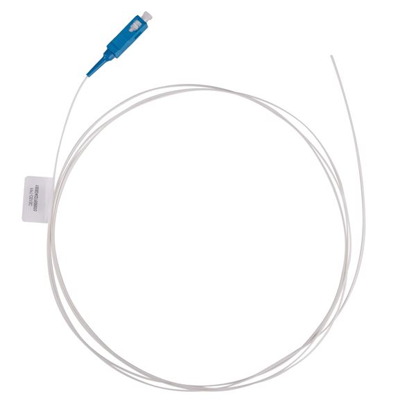 DYNAMIX 2M SC Pigtail G657A1 Single White, 900um Single-mode Fibre, Fibre, Tight Buffer LSZH Jacket