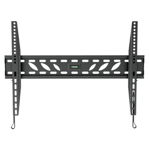 BRATECK 37''-70'' Fixed wall mount low profile TV bracket. Max load: 50Kgs. VESA support up to: 600x400. Built-in bubble level. Curved display compatible. Colour: Black.