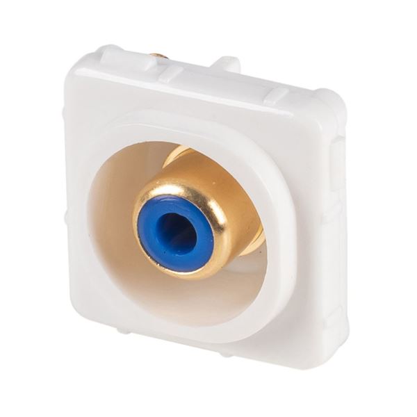 AMDEX Blue RCA to Solder Connector Gold Plated