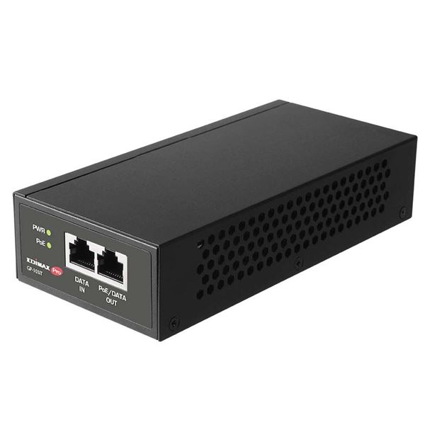 EDIMAX 90W Gigabit PoE++ Injector. Delivers Power & Data up to 100m. Easy Plug & Play. Built-in Short Circuit Protection. Wall-mount & Metal Housing.