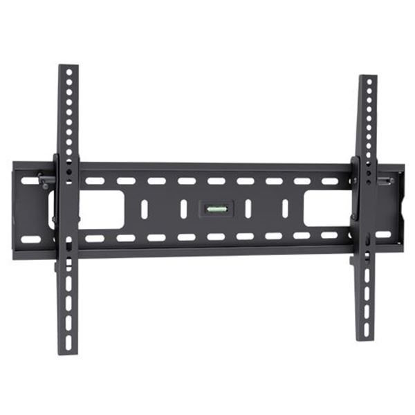 BRATECK 37"-70" Tilt Wall Mount Bracket. Max load: 75kg. VESA Support up to 600x400. Built-in Bubble Level. Curved Display Compatible. Colour:Black.