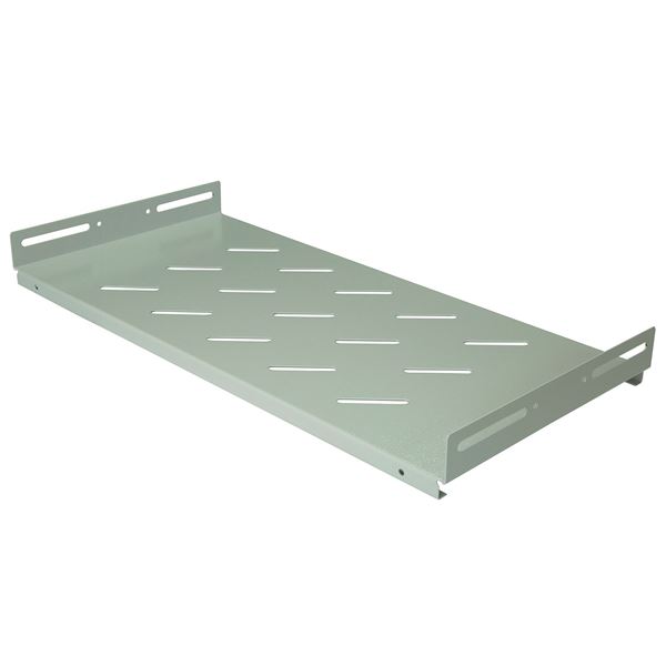 DYNAMIX ROD Series Outdoor Wall Mount Cabinet Fixed Shelf. Shelf Dims: 235mm Depth, 486 Width. Max Weight Cap up to 60kg. Colour Grey.