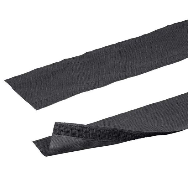 DYNAMIX 25M Hook and Loop Carpet Cable Cover. 100mm Wide. Black Colour.