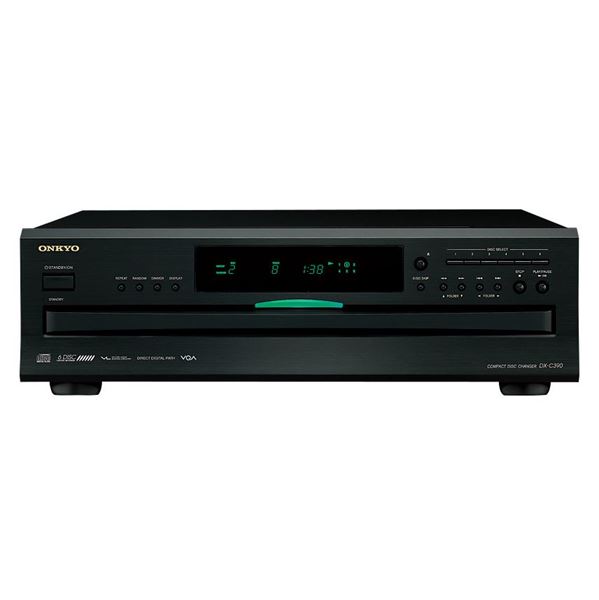 ONKYO 6-Disc CD Carousel Changer Vector Linear Shaping Circuitry. Vector Quantizer Audio. Direct Digital Path. Play CD, CD MP3, CD-R/RW. Change 5x Discs During Playback. Colour  Black