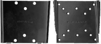 Fixed Bracket, 13-27", 30kg max, 15mm Slim Profile, VESA 75x75, 100x100. Curved Display Compatible.