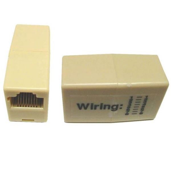DYNAMIX Voice Rated RJ45 8C Joiner, 2-Way (2x RJ45 Sockets) *Not to be used on Data Network*
