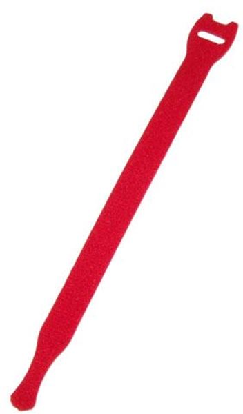 DYNAMIX Hook & Loop Cable Tie, 200mm x 13mm, RED Colour (Packs of 10)