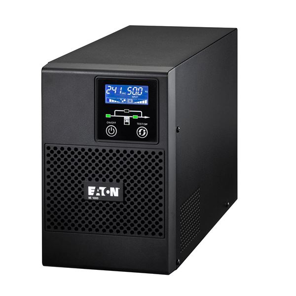 EATON 9E 2000VA/1600W Double Conversion Online Tower UPS LCD Display, 1x USB Port + 1x Serial Port, 6x IEC C13 Output Ports, 1x IEC C14 Input Port. 3-5 Days Lead Time if Out of Stock