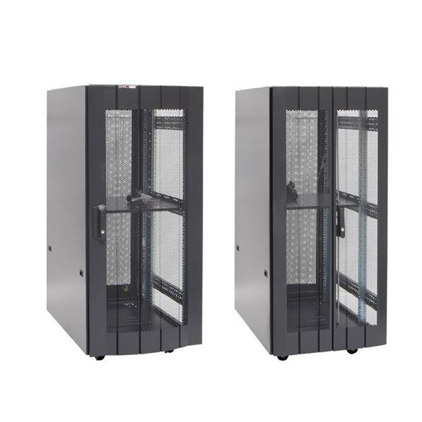 DYNAMIX 22RU Server Cabinet 900mm Deep (600x900x1281mm) FLAT PACK 1x shelf, 4x fans, 25 x cage nuts, 4x castors, 4x levelling feet Single front and bifold rear mesh doors. Black