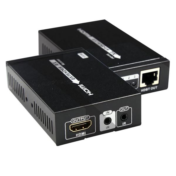 LENKENG HDBaseT HDMI Extender over Single Cat5e/6 cable up to 100m. Extends HDMI & IR. Includes Dual Power Adapters for Reciever & Transmitter, 1080p@60Hz up to 100m 4K2K@30Hz up to 70m .