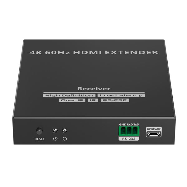 LENKENG 4K HDMI Extender Over 1G IP CAT5e/6/6A/7 Network Cable Receiver Supports Res up to 4K@60Hz. Signal up to 120M over Caqt6/6A/7 and up to 100m Cat5e. Compatible with LKV582. **Receiver unit only**