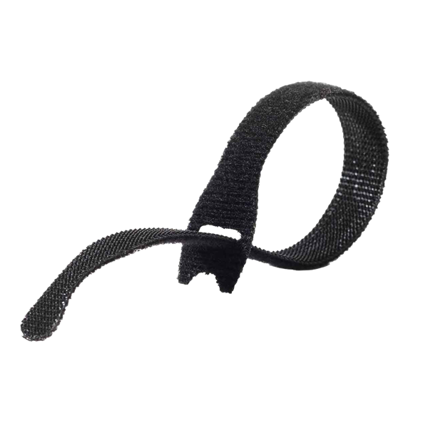 VELCRO Brand ECO Pre-cut 6pk Straps Made from 50% Recycled Materials. Strong, Durable, Reliable & Reusable. 9.5mm x 12.7cm Black Ties Suitable for Indoor or Outdoor Use. Wrap & Unwrap Over 1,000 Times.