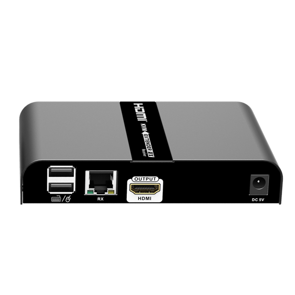 LENKENG 4K HDMI Extender with KVM Support Over Single CAT6/6A/7 Cable Mouse & Keyboard Extension via USB Extends up to 100m. Supports Max Res 4K@60Hz UHD. 1 to Many Connect. RX Unit ONLY.