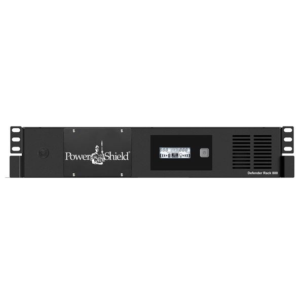 POWERSHIELD Defender 2RU Rackmount 800VA (480W) Shallow Depth UPS Line Interactive. 6x NZ 3-Pin 2x IEC 10A Power Sockets with Battery Backup & Surge Protection Dims 230x438x86mm (LxWxH) 2RU