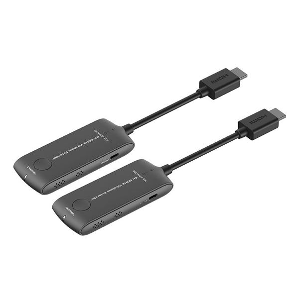 LENKENG 4K Mini Wireless HDMI to HDMI Extender up to 4K@60Hz for 20m. Low Latency, Switchable Channel and SSID Paring. Includes Both Tx & Rx Units.