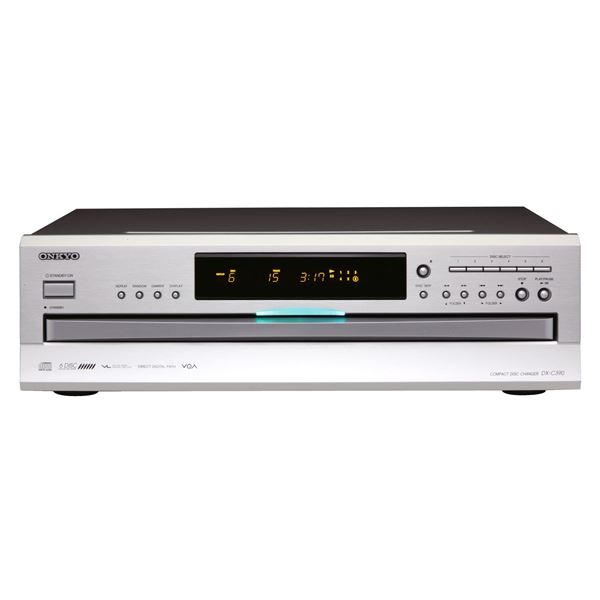 ONKYO 6-Disc CD Carousel Changer Vector Linear Shaping Circuitry. Vector Quantizer Qudio. Direct Digital Path. Play CD, CD MP3, CD-R/RW. Change 5x Discs During Playback. Colour  Silver