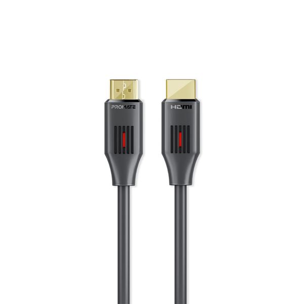 PROMATE 5m Ultra-High Definition (UHD) 2.0 HDMI Cable. Supports 4K@60Hz (4096x2160). High-Speed Ethernet, Long Bend Lifespan, Supports 48-Bit Colour. Gold Plated Connectors. Black.