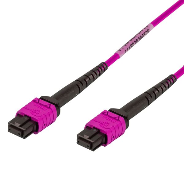 DYNAMIX 15M OM4 MPO ELITE Trunk Multimode Fibre Cable. POLARITY C Crossed Trunk Cable Made with ELITE Low Loss Female Connectors. *7-14 Days Lead Time if No Stock