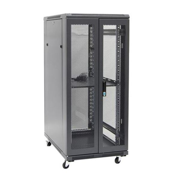 DYNAMIX 27RU Server Cabinet 800mm Deep (800 x 800 x 1410mm) Includes 1x Fixed Shelf, 4x Fans, 25x Cage Nuts, 4x Castors & 4x Level Feet. 1000kg static load. Front & Rear Dual Mesh Doors. 6-Way PDU Incl.