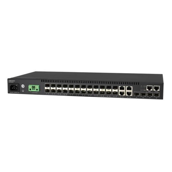 EDGECORE 20 Port Gigabt Managed L2 +Switch with Enhanced temp range. With 4x SFP+ 10G Uplinks, 4x CG (RJ-45/SFP), 1x GE out-of-band Management & 1x RJ45 Console Port.