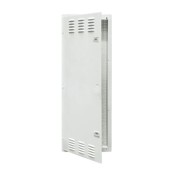 DYNAMIX 42'' FTTH Network Enclosure Recessed Wall Mount with Vented Lid Cable & Dual GPO Knock outs. Installs: 400mm Centre Stud. Cut out OD: 355 x 1067 x 90mm. Incl. Installation Accessories, Earth Kit