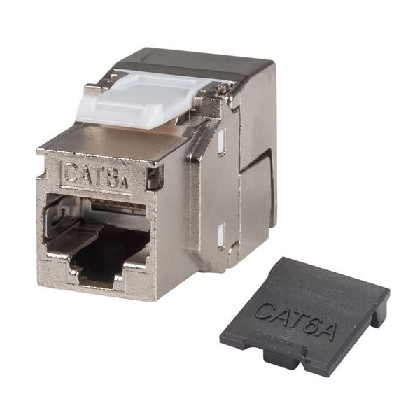 DYNAMIX Cat6A Shielded Keystone Jack. Component Compliant. Compatible with CT-RAPC6AS06.