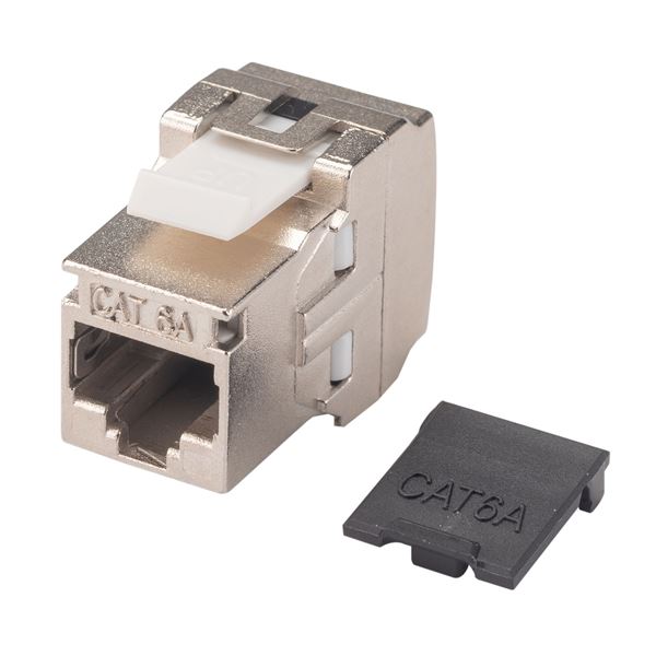 DYNAMIX Cat6A Side Entry Shielded Keystone Jack. Compatible with CT-RAPC6AS06.