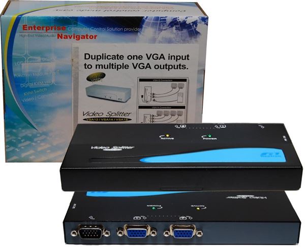 REXTRON 1 to 2 VGA Monitor Multiplexer 350MHz (5V DC Power Adapter included)  STOCK CLEARANCE SALE UP TO 45% OFF