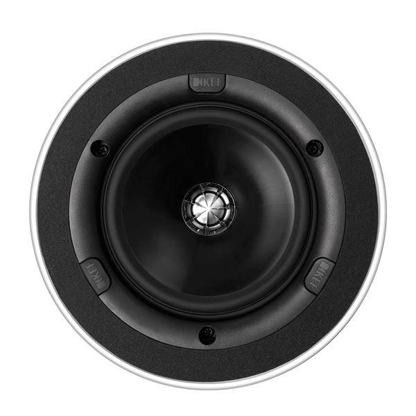 KEF Ultra Thin Bezel 5.25in Round In-Wall & Ceiling Speaker. UTB Ultra Thin Bezel . 130mm Uni-Q driver with 19mm aluminium dome tweeter with tangerine waveguide
