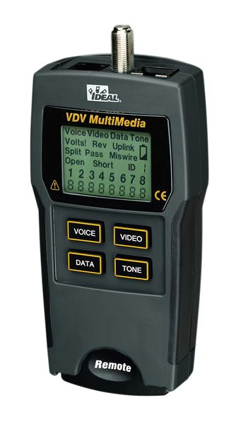 IDEAL INDUSTRIES Voice/Data/Video Wiremapper and Tester. For Twisted Pair, Coax, and Phone Type Cables.