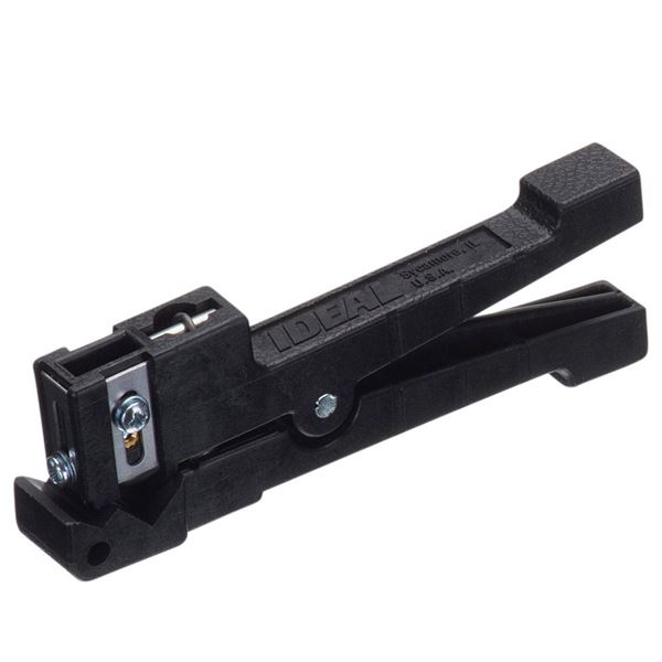 IDEAL INDUSTRIES Black Adjustable Blade Ringer Stripper up to 8mm Diameter.