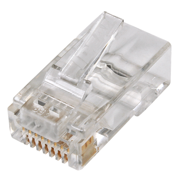 IDEAL INDUSTRIES CAT6 UTP RJ45 Push Through Plug. Jar of 100. Compatible with 30-496