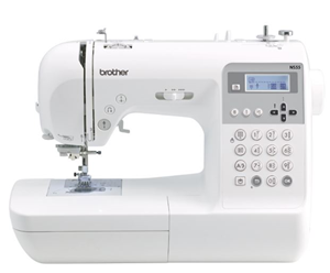 This machine has 135 stitches including 10 buttonhole styles and lets you combine up to 35 different stitches to create your own stitch patterns.  Built in lettering means you can add names, labels and monogram features to your creation.</br></br>The NS555 includes an advanced automatic needle threader as well as twin needle sewing. You can also select the initial needle position.</br></br>With its drop feed setting, the NS55 is also a great machine for beginner quilters.