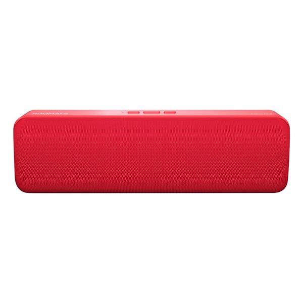 PROMATE 6W Wireless HD Bluetooth Portable Speaker. Built-in 1200mAh Lithium Battery. Up to 4 Hours Playback. 3.5mm Audio Jack, USB or MicroSD Playback. Operating Distance 10m. Black.