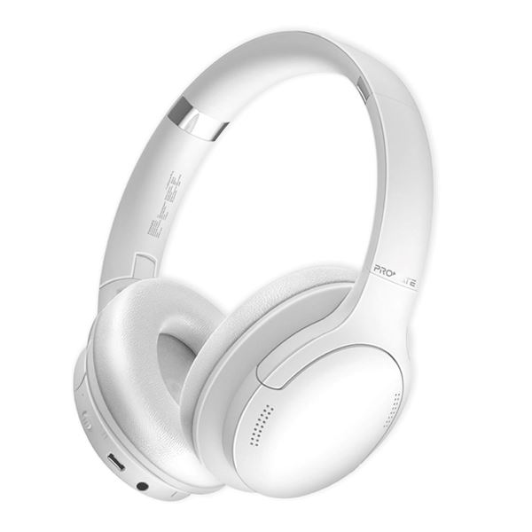 PROMATE High-Fidelity Stereo Deep Base Bluetooth Wireless Headphones. Up to 24 Hours Playing Time, Built-in 300mAh Battery, Flip & Fold Design, 10-15m Operating Distance, Wired or Wireless. Black